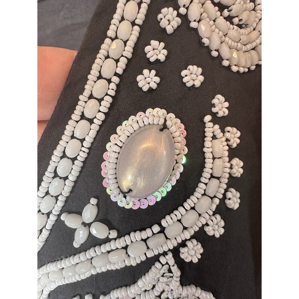 Barbara Gerwit Small Beaded Pullover Tunic Top Bl… - image 5